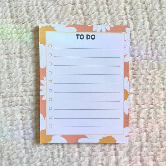 Orange Daisy Notepad