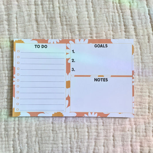 Orange Daisy Dailly Planner