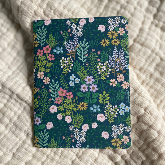 Unlined Dark Wildflower Pocket Notebook