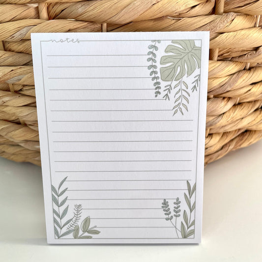 Monstera Leaves Notepad