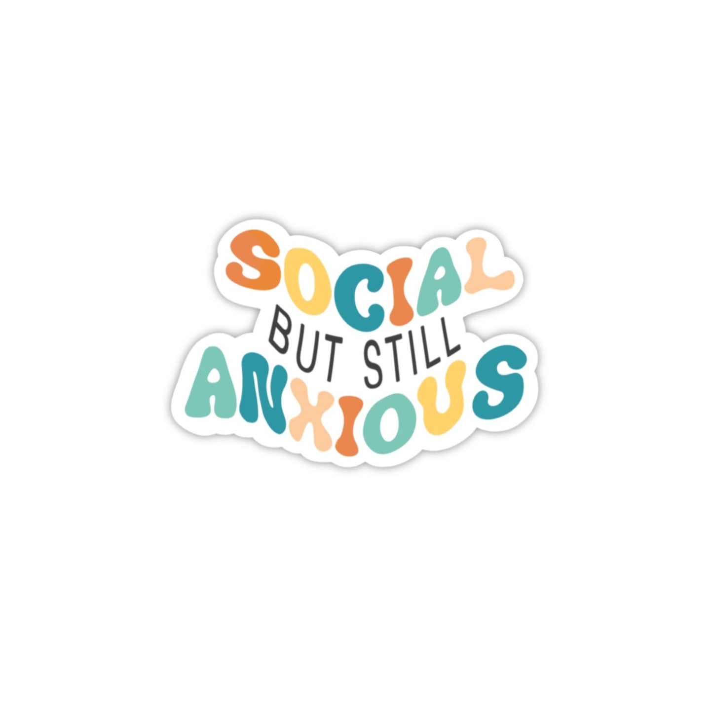 Social but Anxious Sticker