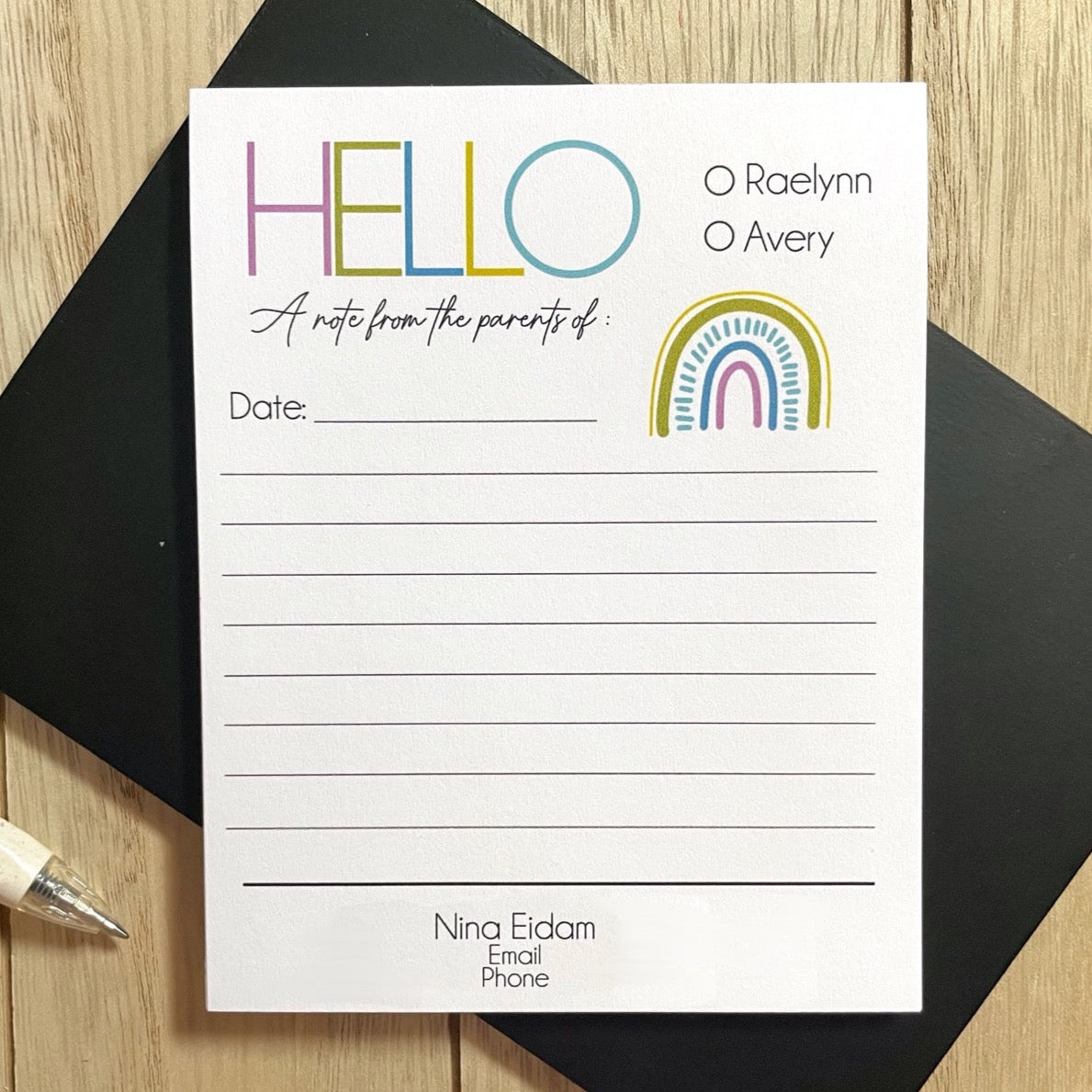 Semi-Custom From the Parents Of Notepad – Created to Heal